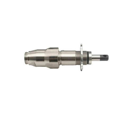 Pro Grade Airless Paint Sprayer Featuring Jet Pump Engine Delivering Smooth As Silk Finish On Walls Cabinets And Doors No Fuss Setup That You Really Gonna Be Happy About nozzle assembly shown from side view.