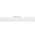 Crib Rail Lifter Kit for Easy One Hand Up and Down Bed Rails with smooth sliding track; white plastic, 21.9cm dimensions shown