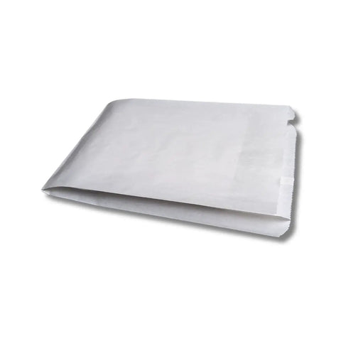 Flat Merchandise Paper Bags White Kraft Paper Bags 10 X 2 X 15 Inches, Durable And Eco Friendly, Recyclable, 1000 Count
