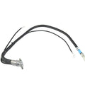 Side view of Mopar battery-to-ground cable, black twin cables with clamp and ring-terminal ends