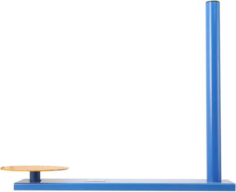 Manual Stretch Film Wrapping Machine Handheld Pallet Dispenser with a blue base and yellow top for efficient cargo wrapping.