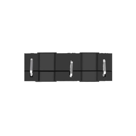 Front view of SPDT Micro Limit Switch with Hinge Lever Momentary Push Button 1NO 1NC 3 Pins AC 5A 125V 250V, black housing, 12 pack.