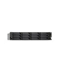 Heavy Duty Rackmount JBOD Enclosure Packing Twelve Roomy 3.5 Inch Drive Slots With Rock Solid Redundant PSU, front view.