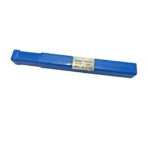 Push Type Keyway Broach 4mm HSS Cutting Tool in blue packaging