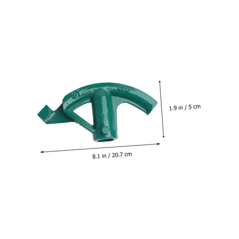 Two Piece Copper Tubing Bender Set Manual Pipe Bending Tool For Professional Plumbing And Electrical Projects Easy Flex Elbow Maker Durable Steel Construction Heavy Duty HZWMQDLF showing green steel bender with 8.1 in length.