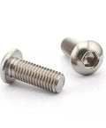 50 Pack 1/4-20 x 1 Button Head Socket Cap Screws 304 Stainless Steel 18-8 Bright Finish Full Thread Allen Socket Drive shown here