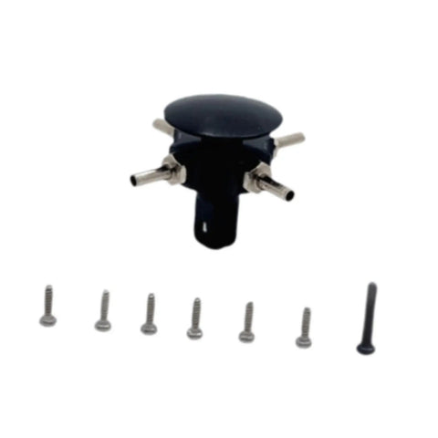 Aluminum RC Rotor Head With Screws Replacement Kit For Helicopters Plug And Play Easy To Install Durable Spare Part Black