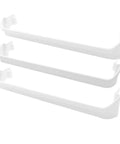 Door Shelf Rack Bar Set For Frigidaire And Kenmore Refrigerators Includes 2 X 240534901 And 1 X 240534701 Fits Top Bottom And Middle Racks Easy Replacement Upgrade Heavy Duty Kitchen Appliance Part, showing three white bars
