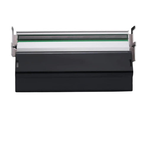 Premium Thermal Print Head 300 Dpi Compatible With ZM400 Label Printer, black and silver print head, top view on white background.
