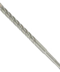 Angled view of Bosch SDS-Plus Bulldog rotary hammer drill bit, 1/2 in x 8 in, steel with twisted flutes
