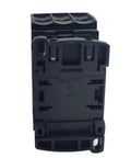Front view of a Three Phase AC Electric Magnetic Contactor 32A 220V Coil With Three Poles Three Normally Open Contacts, black housing