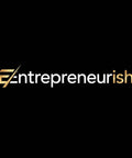 Logo with the text 'Entrepreneurish' in gold and white on a black background.