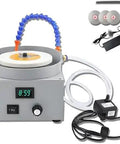 Heavy Duty 24V Wet Bench Grinder Featuring Kickass Bidirectional Rotation And Three Premium Diamond Discs for metal and glass polishing.