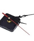 HQ3268 Quartz Wall Clock Movement Mechanism For DIY Repair Parts Kit with black and red hands, plastic and aluminum build