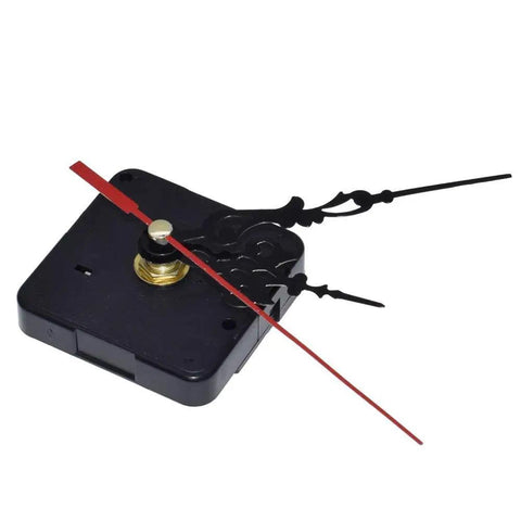 HQ3268 Quartz Wall Clock Movement Mechanism For DIY Repair Parts Kit with black and red hands, plastic and aluminum build