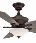 Camhaven V2 Fan Light Kit for 52 Inch Ceiling Fans Sleek Matte Greige Finish 5 Blades 3 Speed AC Motor