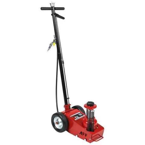 Heavy Duty 22 Ton Axle Jack With Single Stage Air Assist Hydraulic Truck Lift And Three Piece Extension Kit Boasts High Speed Air Motor Slick Rubber Wheels Plus Dead Easy Locking Handle For No Sweat Daily Shop Work
