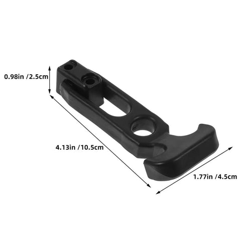 Rubber Engine Hood Latches 4 Pack for Trucks and Cargo Trailers with measurements highlighting size and design details