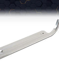 Top Shelf Chrome Door Sill Plates Pair With Plug And Play Hardware For Chevy And GMC Full Size CK Pickup Trucks 1967 Through 1972, shiny metal design