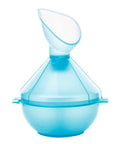 Hot Humid Inhalation And Aromatherapy Steam Inhaler With 500 Ml Capacity in blue plastic, six compartments visible