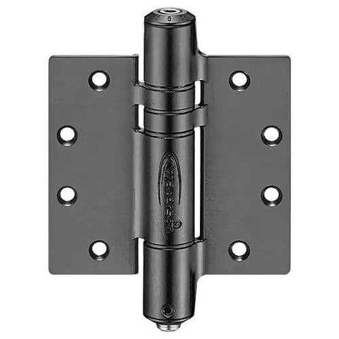 3 Pack 4.5 Inch Heavy Duty Adjustable Self Closing Door Hinges Black Fire Rated Full Mortise Two In One Hinges And Door Closer