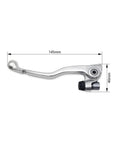 Off Road Motorcycle Brake And Clutch Lever Set with Hydraulic Master Cylinder, 145mm length, 2014-2024 models, side view