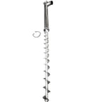 Heavy Duty Electric Bucket Elevator Conveyor 150L Capacity W/ 2.2KW Motor For Grain, Feed, Nuts And Plastic Pellets Made Of Top Tier Food Grade 304 Stainless Steel, spiral auger component.