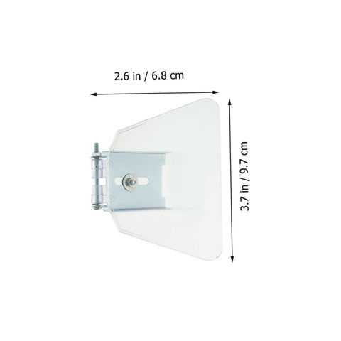 Eye Shield Kit For Bench Grinder Durable Safety Guards With Screws Easy Install Dust Cover For Eye Protection 2.6x3.7 inches