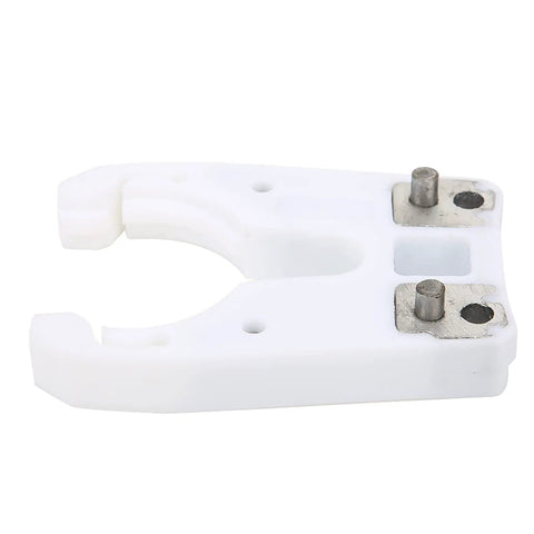 Naroote ISO30 Tool Holder Clamp for Engraving Machines and CNC Centers, white plastic with metal pins, durable design.