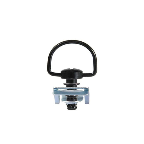Shop Grade Motorcycle Quick Release Fasteners For Hassle Free Bolt On Upgrades, Swappable D Ring Screw in matte black detail view.