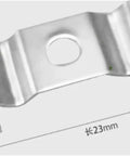 Flexible LED Strip Light Clips Pack Of 100 For Universal Channel Fit detailed single clip dimensions in millimeters