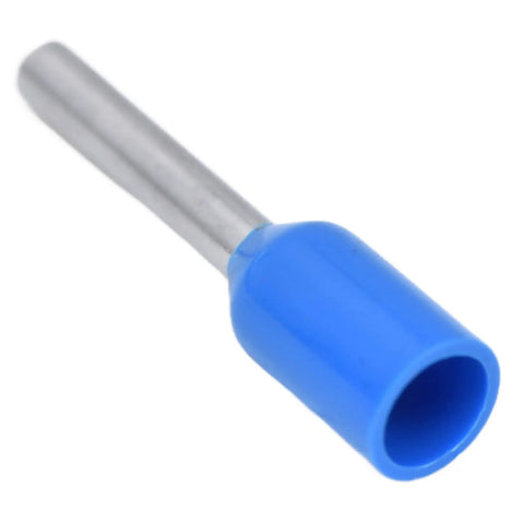 Kickstarter Ready 1000 Pcs Culnflun Wire Ferrule Terminal Kit blue insulated copper crimp connector, close-up