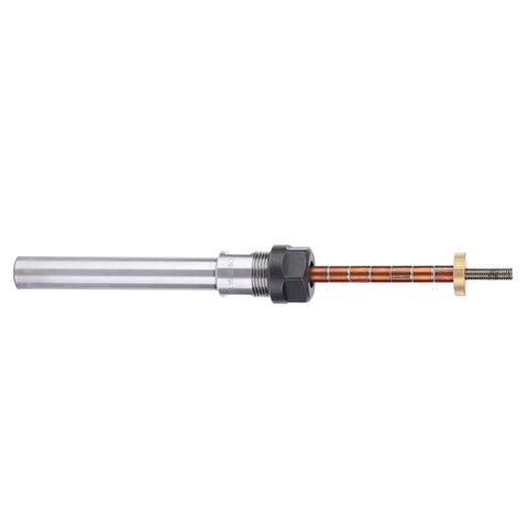 Adjustable 6mm Pen Turning Mandrel for Wood Lathe Projects With Bushing, Steel Construction, Side View