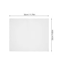 Heavy Duty Foam Cushion Pouches For Dishes And Glassware 120 Pack 11.8 by 9.8 Inches; plain foam pouch showing dimensions