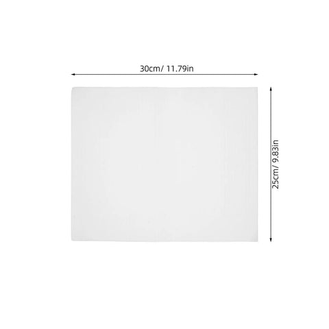 Heavy Duty Foam Cushion Pouches For Dishes And Glassware 120 Pack 11.8 by 9.8 Inches; plain foam pouch showing dimensions