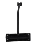 Automatic Hydraulic Door Closer With Stainless Steel Spring Hinge for residential and commercial doors, black finish, close-up view.