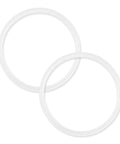 Universal Sausage Stuffer Gasket Replacement O Ring Seal For Vertical And Horizontal 3 5 7 L Sausage Makers Fits Most Brands Replacement Plunger Gasket Part, two silicone gaskets on white background.
