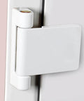 Heavy Duty Aluminum Flag Hinge For Swing Doors And Windows With Rock Solid Weight Bearing Left Right Pivot Built Tough As A Workhorse For Smooth Daily Operation And Dependable Performance, white finish.