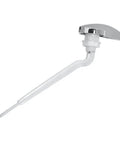 Top Shelf Compatible Cadet 3 Toilet Trip Lever Assembly For Concealed Trapway Models, chrome handle with white lever.