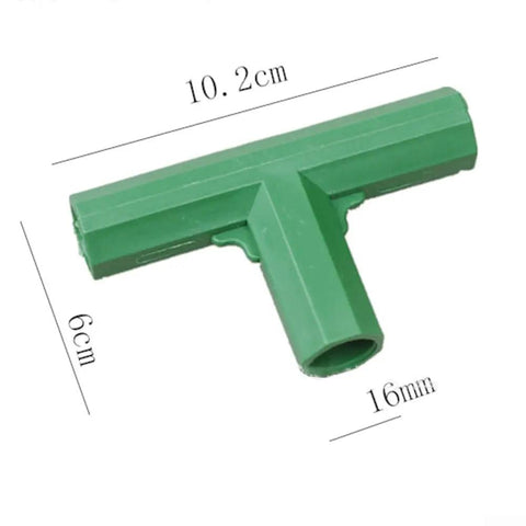 Built Tough Heavy Duty 4 Pack Plastic Greenhouse Frame Connectors For 16mm Tubes DIY Plant Support Bracket Kit For Garden Trellis Climbing Vines And Outdoor Awnings Easy Quick Connect Fittings For Strong Flexible Frames