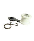 Must Have Heavy Duty Chain Tensioner Assembly With Roller And Slider Guide Wheel Pulley Adjuster Kit For Your Motorcycle Bike Restoration And Maintenance Projects In Black Plastic And Metal Build black and white chain tensioner with spring