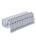 10 Pieces E UK DIN Rail Terminal Block End Stopper Bracket For 35mm Wide Rail Gray Nylon PA66 Housing Fire Retardant DIN Rail Mount