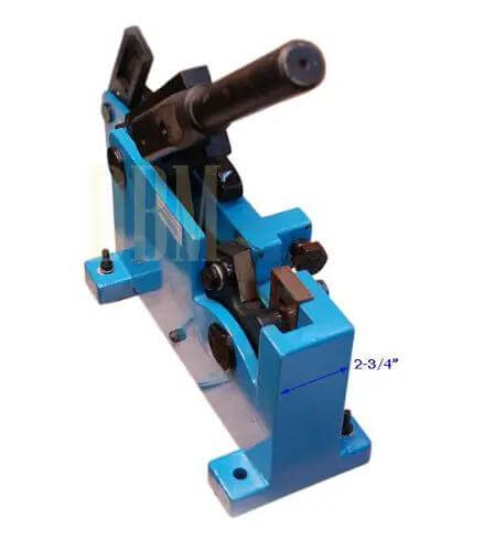 Beefy Heavy Duty 28mm Hand Shear for Flat and Square Steel Cutters Manual Metal Cutter with Removable 59 Inch Handle, blue base