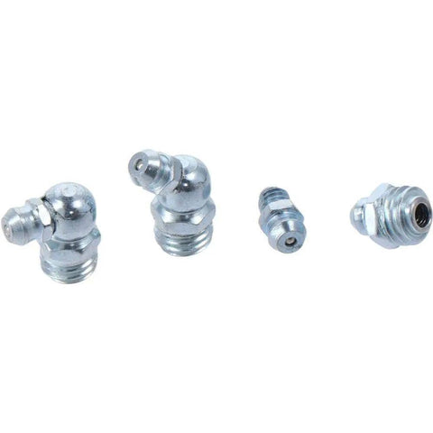 110 Pieces Grease Fittings Set For DIY Projects With 45 Degree And Straight Hydraulic Nipples For Metric Grease Fittings, M10 BSP UNF