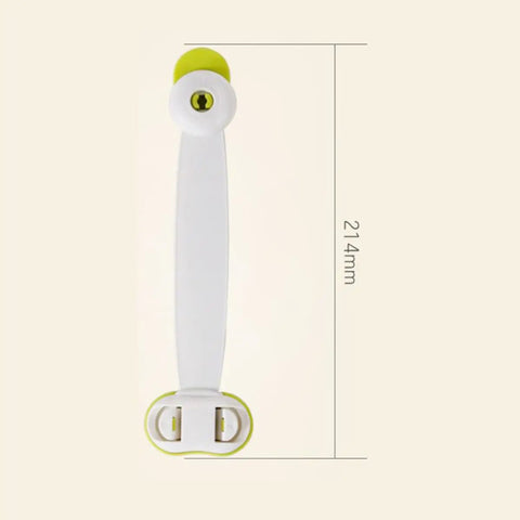 Two Pack Kidproof Safety Locks For Cabinets Drawers And Fridges With ABS Material Easy Install Anti Pinch Latch in white 214mm size