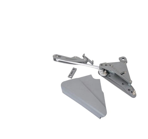 Heavy Duty Cabinet Flip Up Hydraulic Door Hinge With Lift Assist, metal components on white background