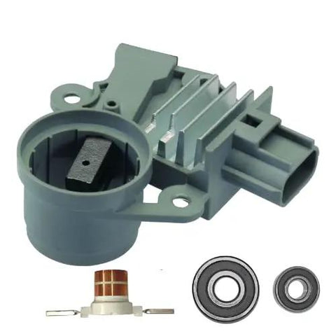 New Alternator Rebuild Kit With Durable Regulator Brushes Bearings And Slip Rings To Keep Ford Mustang Excursion Explorer Mountaineer E150 Running Smooth 4.6L 5.4L V8 Fits 2004-2008 No Hassle Install components including regulator part and bearings.