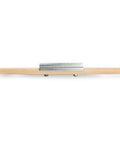 Heavy Duty 15 Inch Wood Shaft Double Handle Buffing Wheel Rake Steel Teeth Scraping Hardened Buffing Compound And Rouge For Seamless Tool Refresh No Sweat Cleanup Hella Durable Beast Grade Design side view of the buffing rake