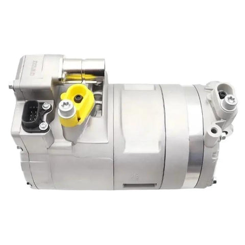 Heavy Duty Air Conditioning Compressor Slick Closed Loop Design For Bmw I3 And I8 Electric Hybrid Models, side view showing sealed metal housing.
