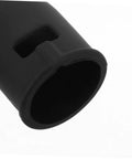 Close-up of 2 Pack Silicone Steam Release Hoses For Pressure Cooker And Air Fryer, high temp resistant gasket tubes in black.